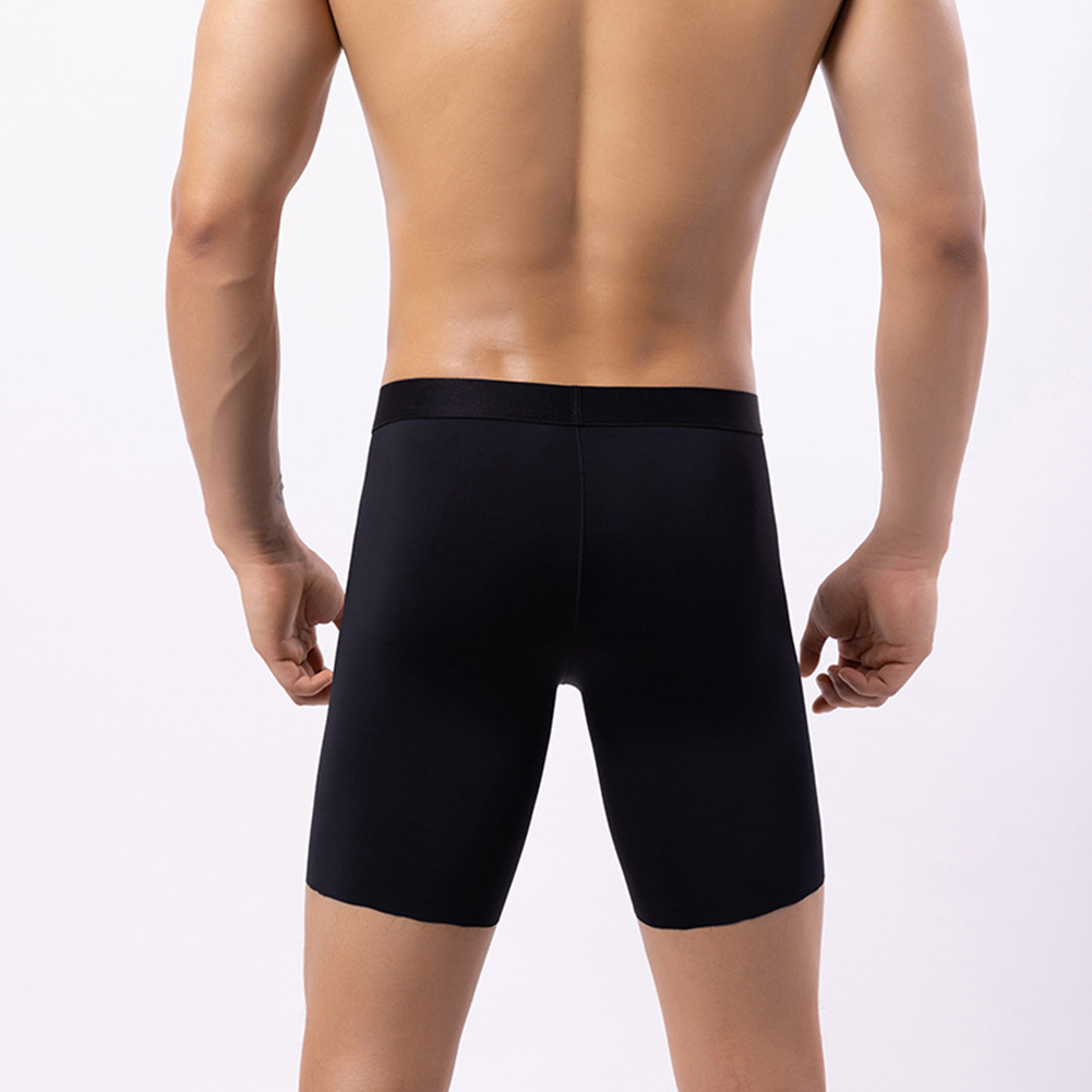 Men Ice Silk Long Leg Shorts B - Long Leg Trunk Men reseña y precio