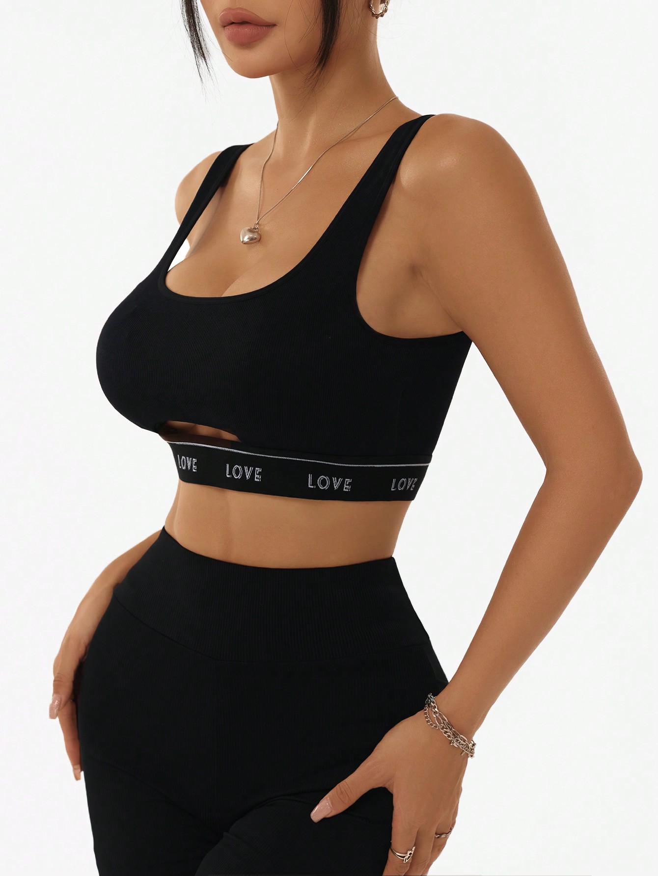 Women Ribbed U Neck Sports Bra - Tank Top Ribbed reseña y precio