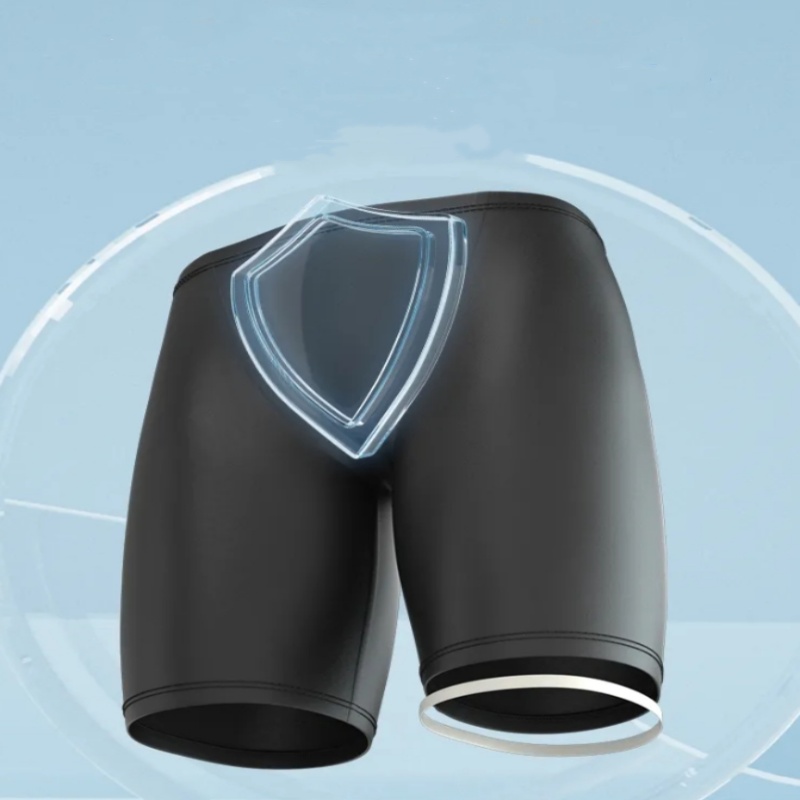 Men Boxers Shorts Silicone PU  - Pouch Boxer Pouch reseña y precio