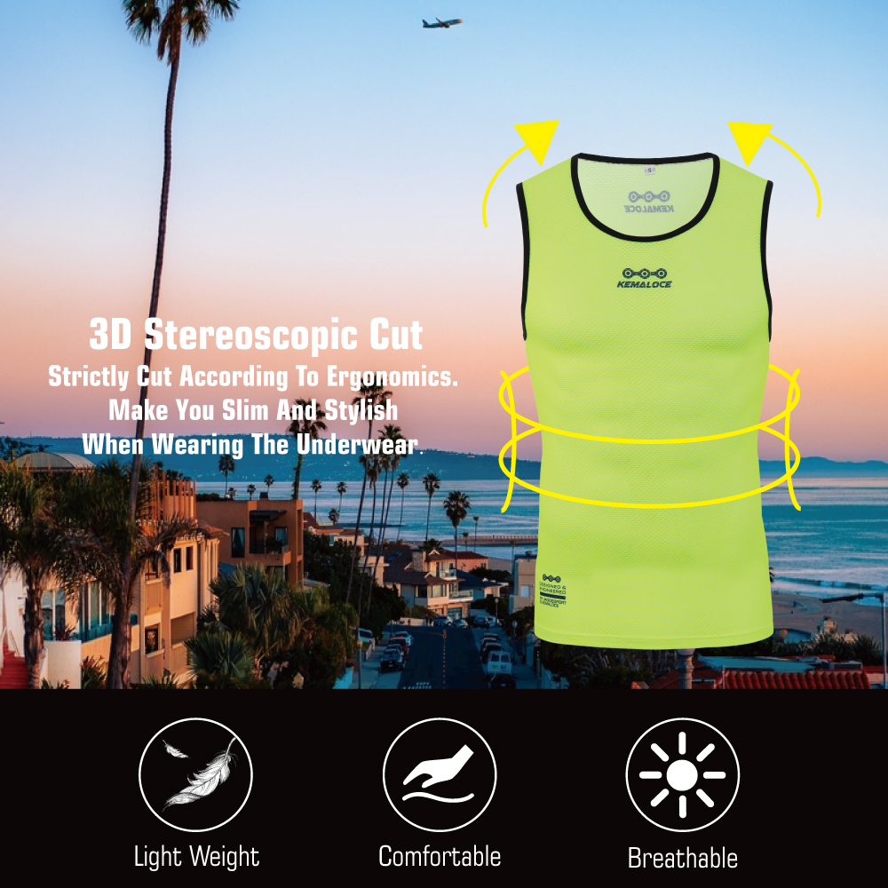 KEMALOCE Cycling Base Layer Me - Sleeveless Undershirt reseña y precio