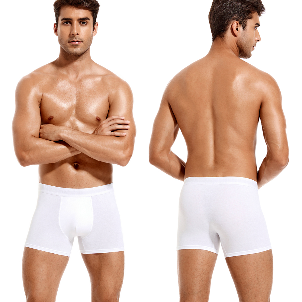 6pcs White Men Panties Cotton  - Boxer Brief Pack Cotton reseña y precio
