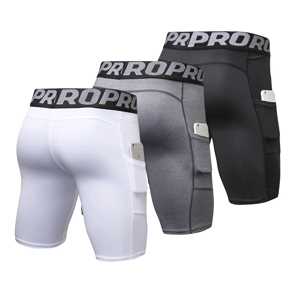 Mens Gym Shorts with Pockets W - Compression Shorts Athletes reseña y precio