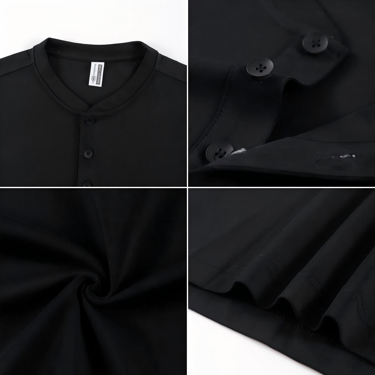 2026 NEW Solid Cotton Henley S - Undershirt Crew Neck reseña y precio