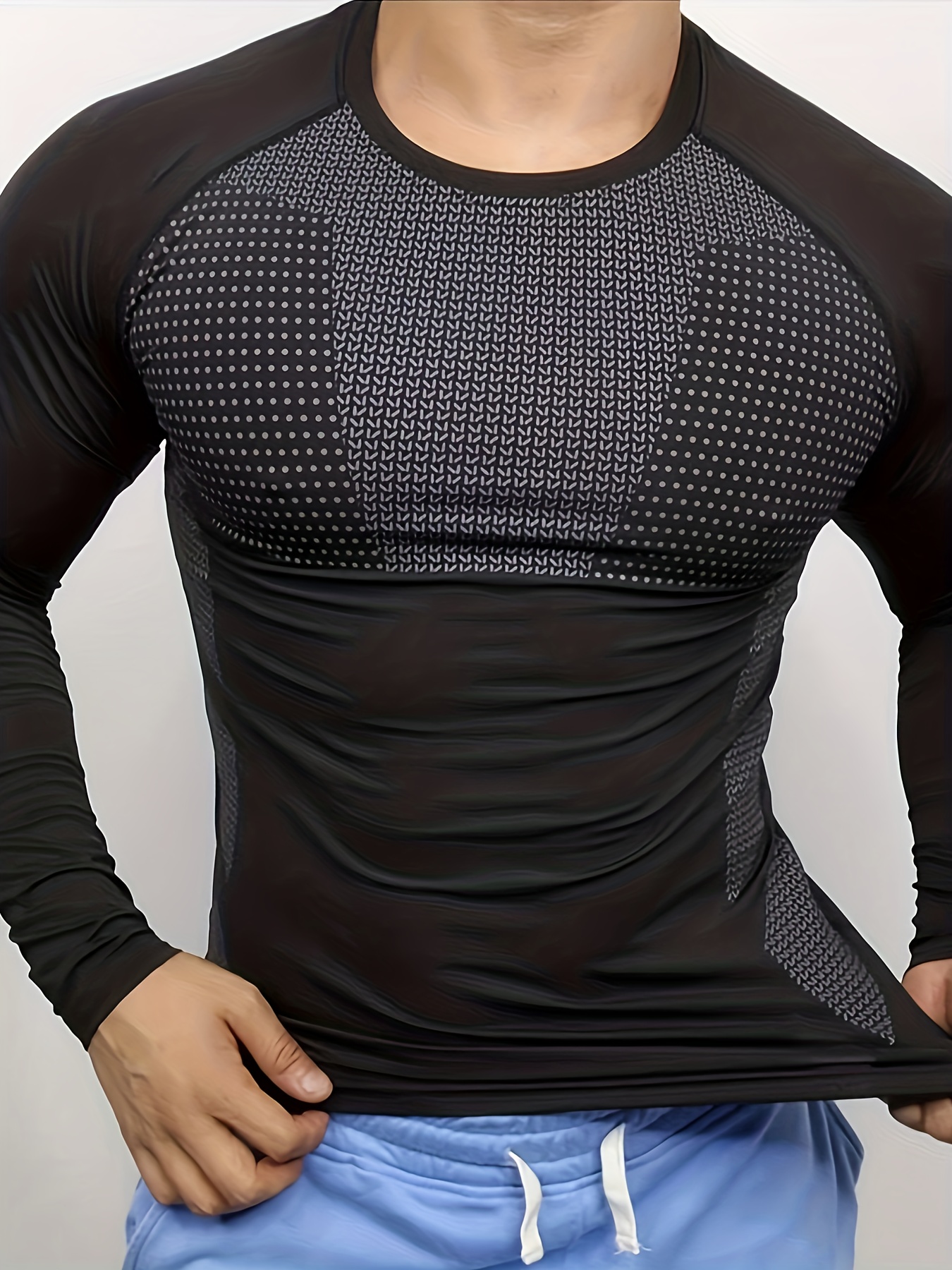 Men's autumn and winter thick  - T Shirt Tight Fit reseña y precio