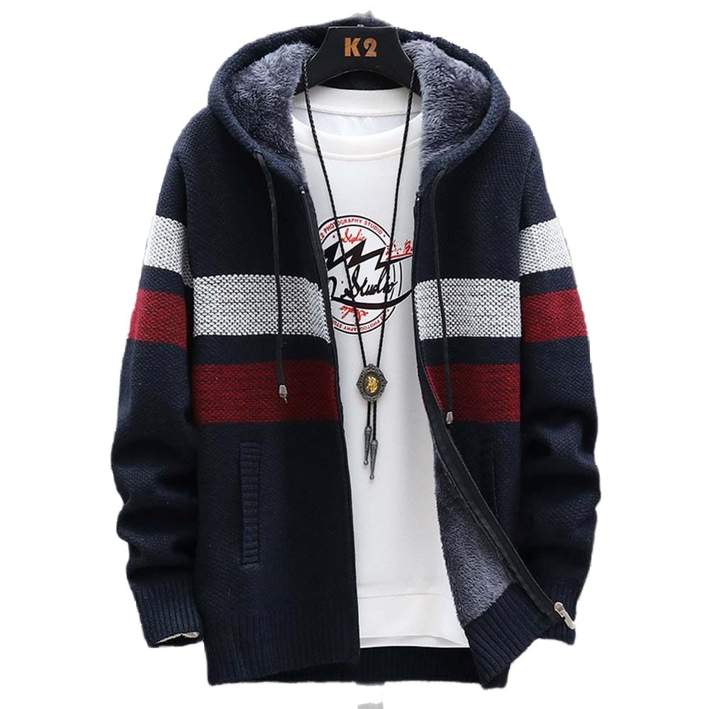 Men's Striped Sweater Coat Thi - Thermal Long John reseña y precio