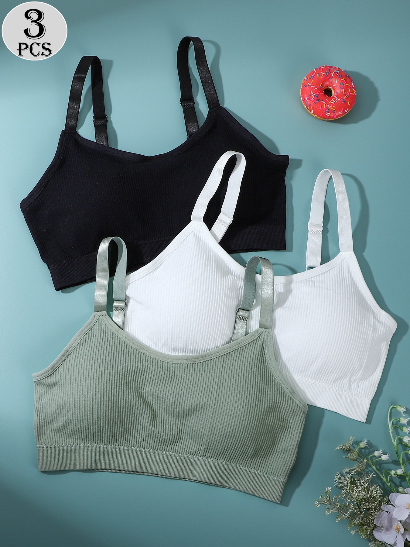 3-Pack - Women's Sports Bra -  - Multi Pack Underwear reseña y precio