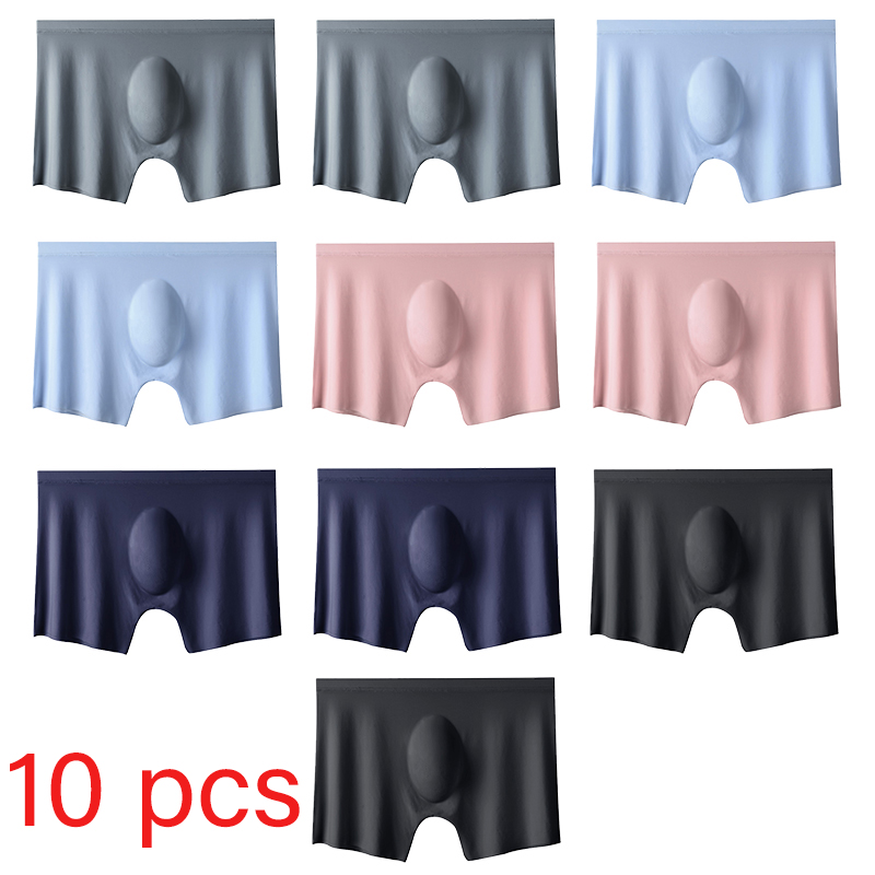 10 Pcs/Lot Men's Summer Ice Si - Boxer Shorts Modal reseña y precio