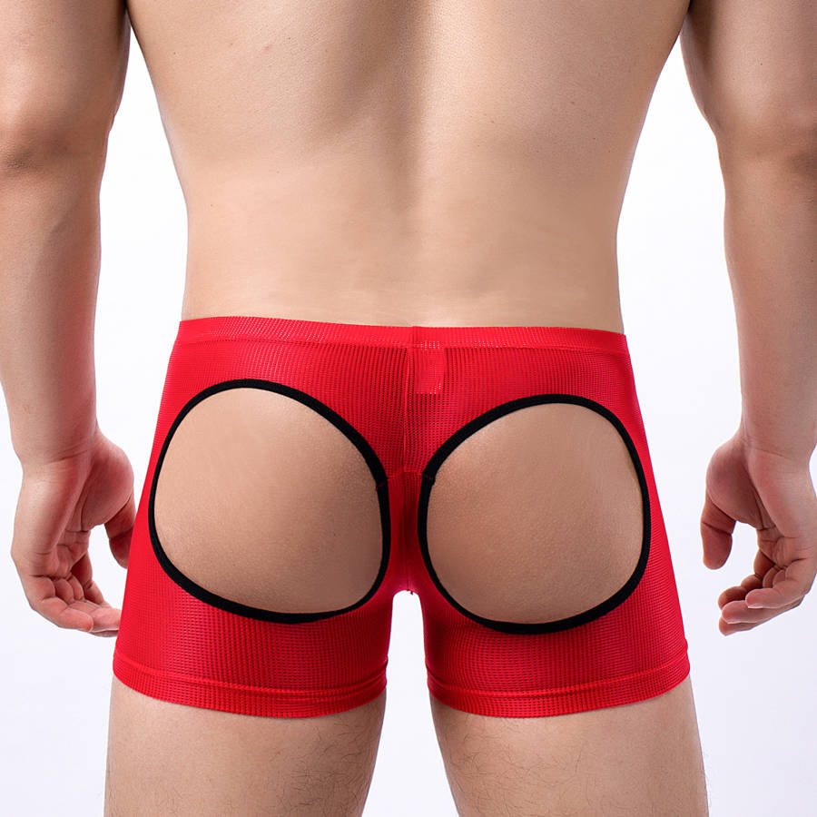 Men's Open Butt Boxer Shorts M - Mesh Sport Boxer reseña y precio
