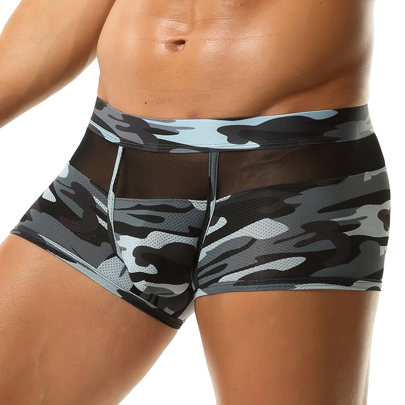 Camouflage Boxer Shorts Men Po - Mesh Sport Boxer reseña y precio