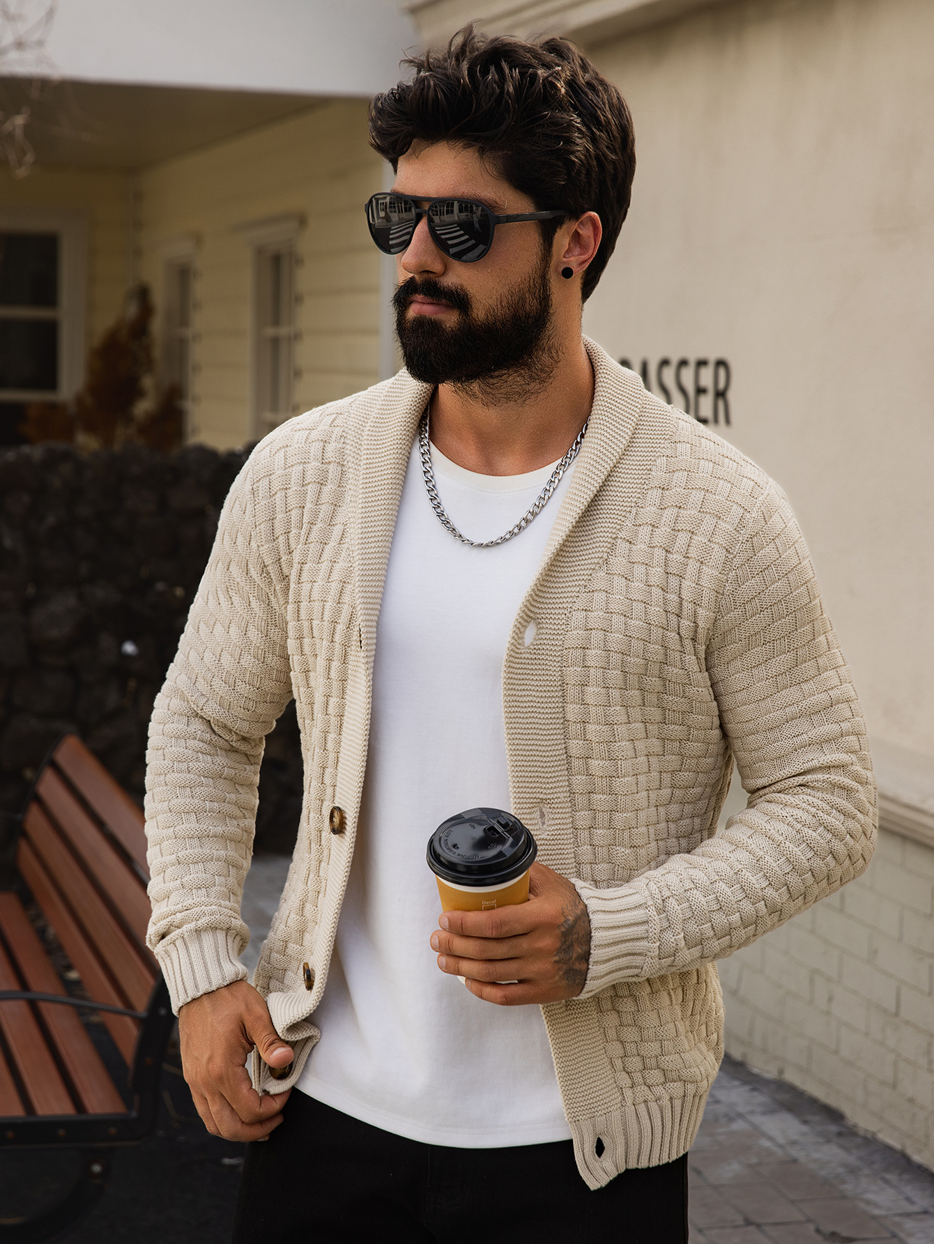 Men's Autumn Winter Cardigan S - Thermal Long John reseña y precio