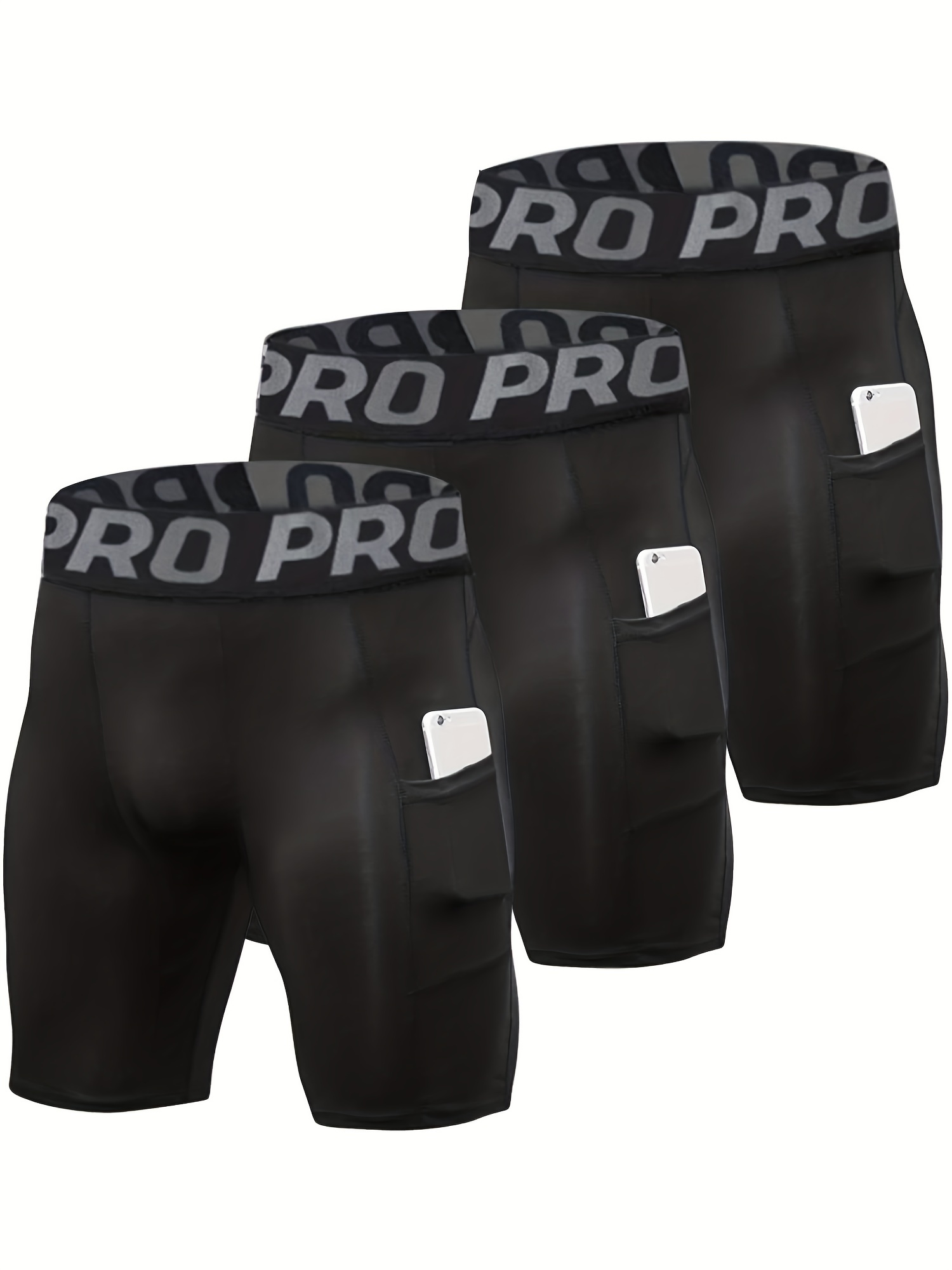 3 Pack Compression Shorts Men  - Compression Shorts Athletes reseña y precio