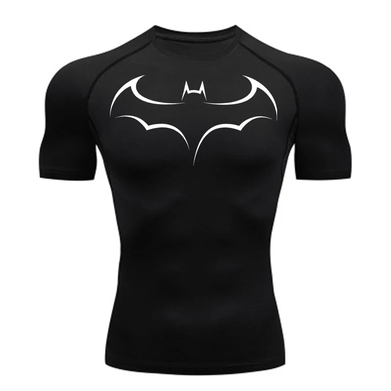 Bat Printed Men's Tight T-Shir - T Shirt Tight Fit reseña y precio