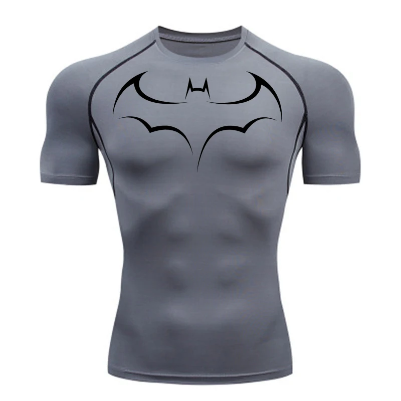 Bat Printed Men's Tight T-Shir - T Shirt Tight Fit reseña y precio