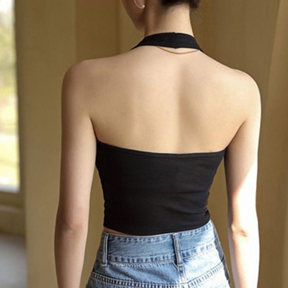 Halter Top Gym Vest Woman Back - Suspender Tank Top reseña y precio