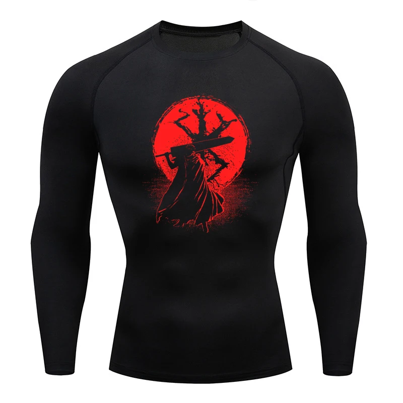 Sportswear for Men Gym Anime B - T Shirt Tight Fit reseña y precio