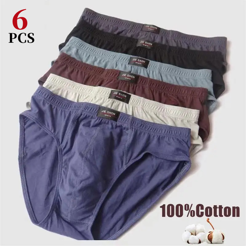 6Pcs/Men's Underwear Cotton Mi - Boxer Brief Pack Cotton reseña y precio
