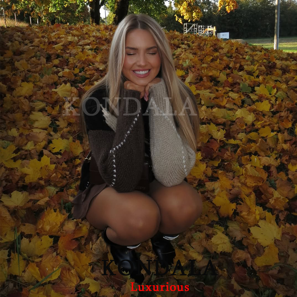 KONDALA Vintage Plaid Knit Swe - Thermal Long John reseña y precio