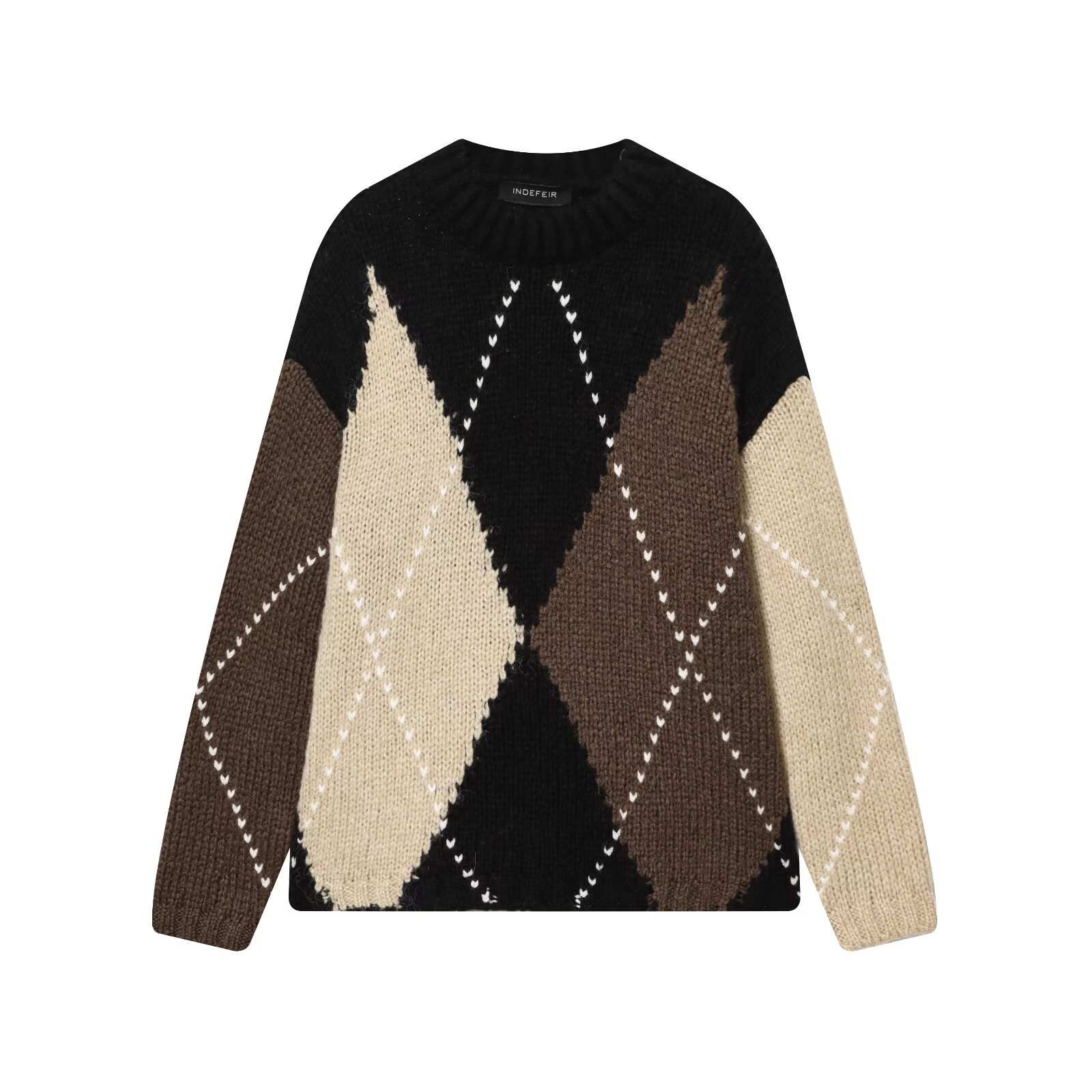 KONDALA Vintage Plaid Knit Swe - Thermal Long John reseña y precio