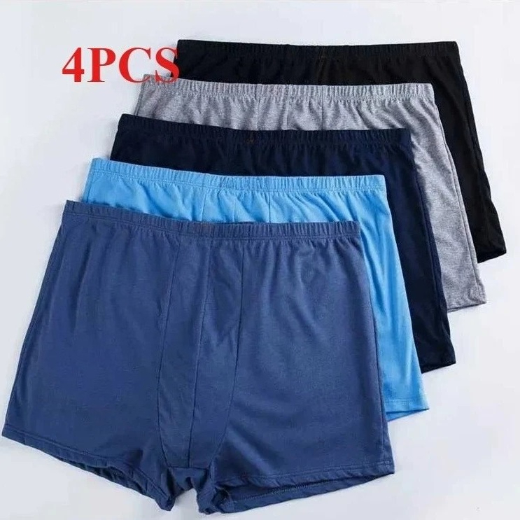 4-Pack Men's Big Tall Cotton B - Boxer Brief Pack Cotton reseña y precio