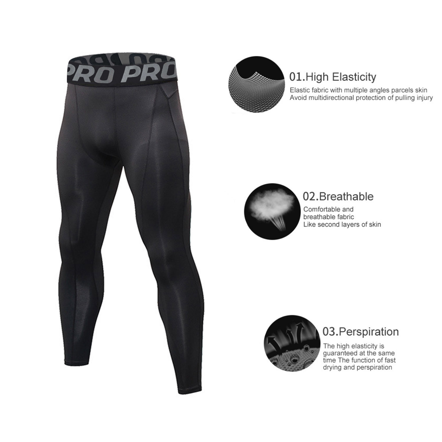 Mens Workout Compression Set P - Compression Long Pant reseña y precio