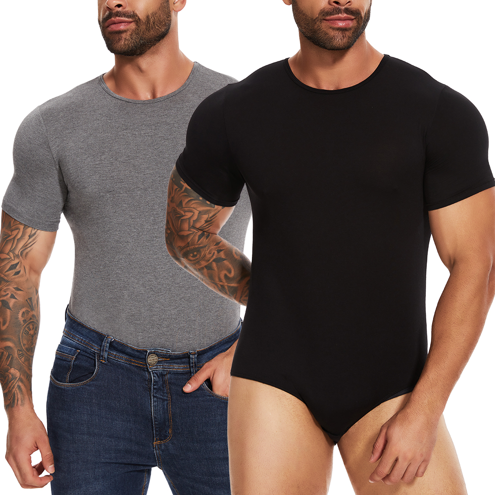 Short Sleeve Full Body Shaper  - Undershirt Crew Neck reseña y precio