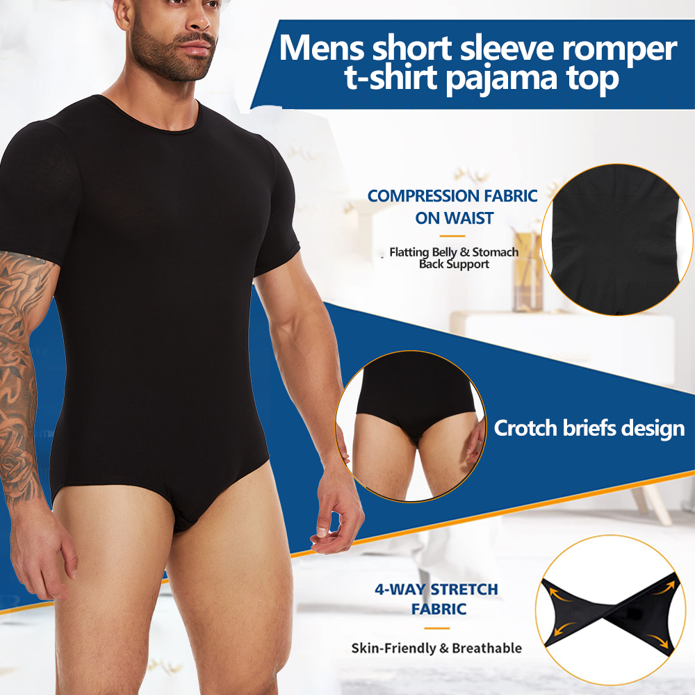 Short Sleeve Full Body Shaper  - Undershirt Crew Neck reseña y precio