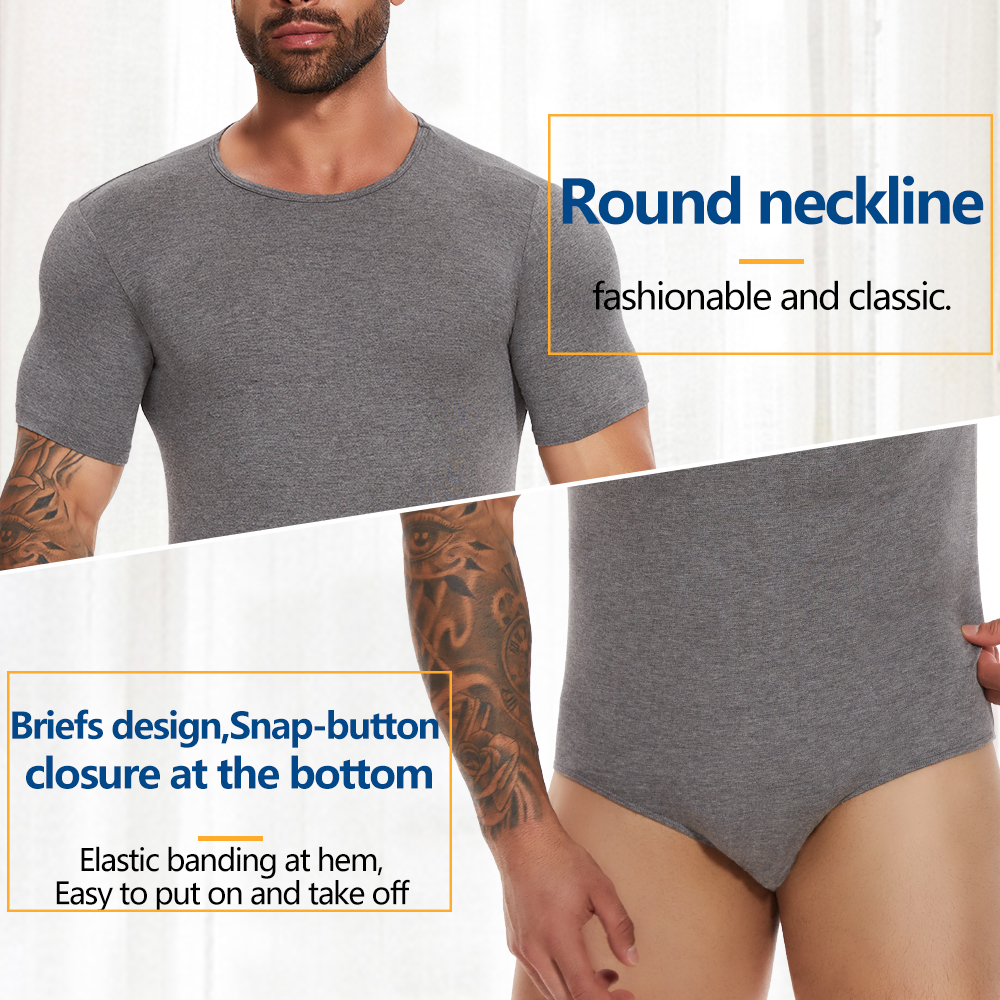 Short Sleeve Full Body Shaper  - Undershirt Crew Neck reseña y precio