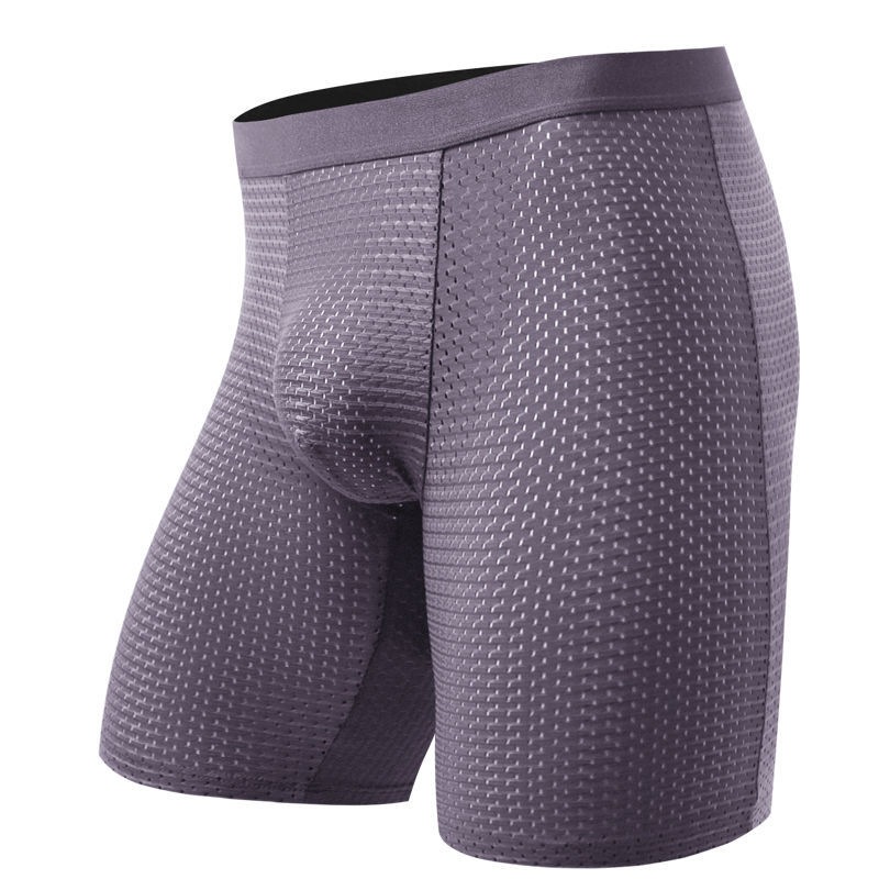 Men's Boxers Shorts Ice Silk M - Long Leg Trunk Men reseña y precio