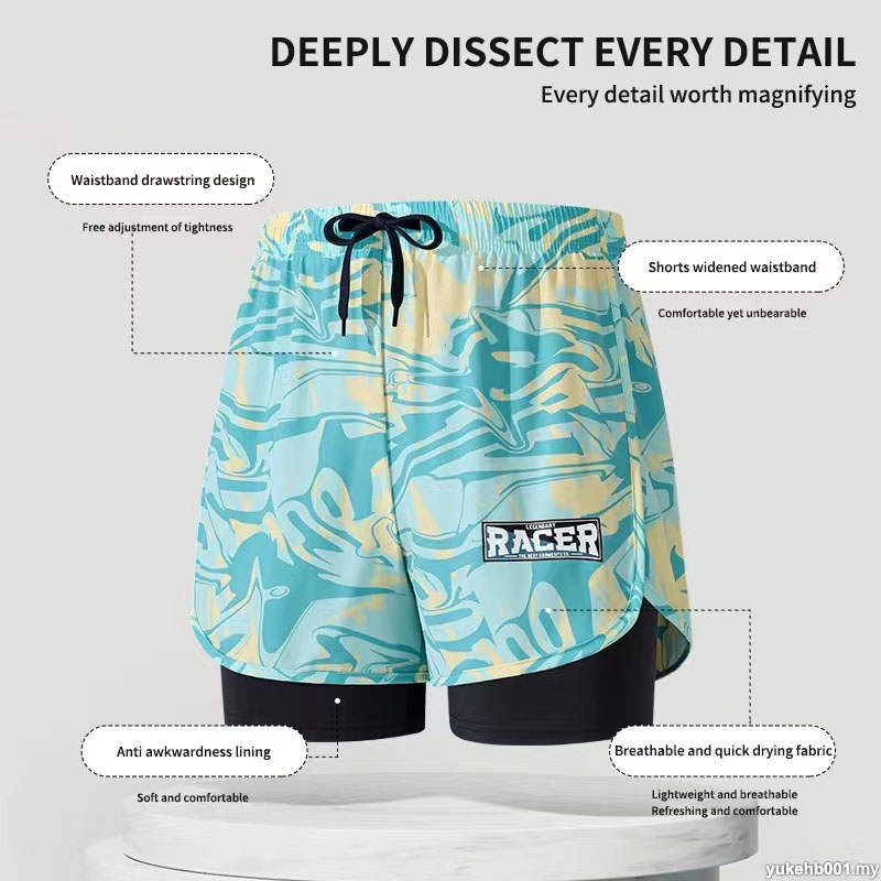 Swimming Trunks Adult Double L - Trunk Breathable Men reseña y precio