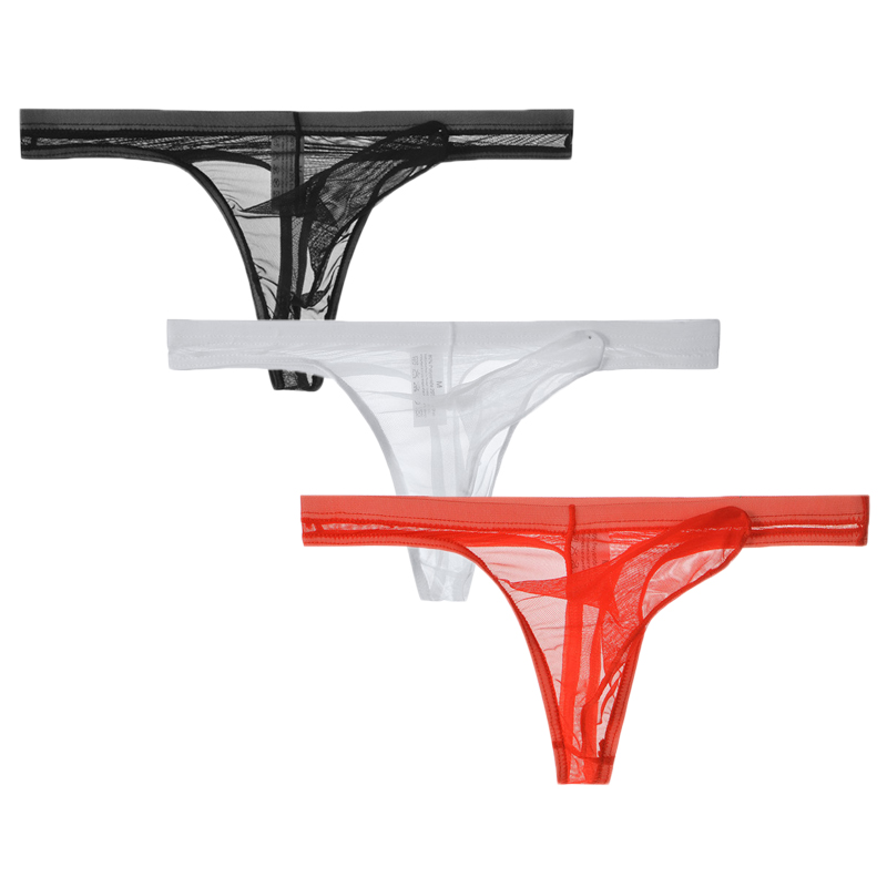 3Pcs/lot Men Underwear T-Back  - Multi Pack Underwear reseña y precio