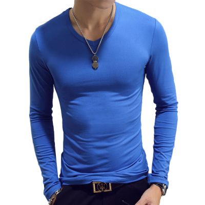 V Neck Mens T Shirts Plain Lon - Undershirt Crew Neck reseña y precio