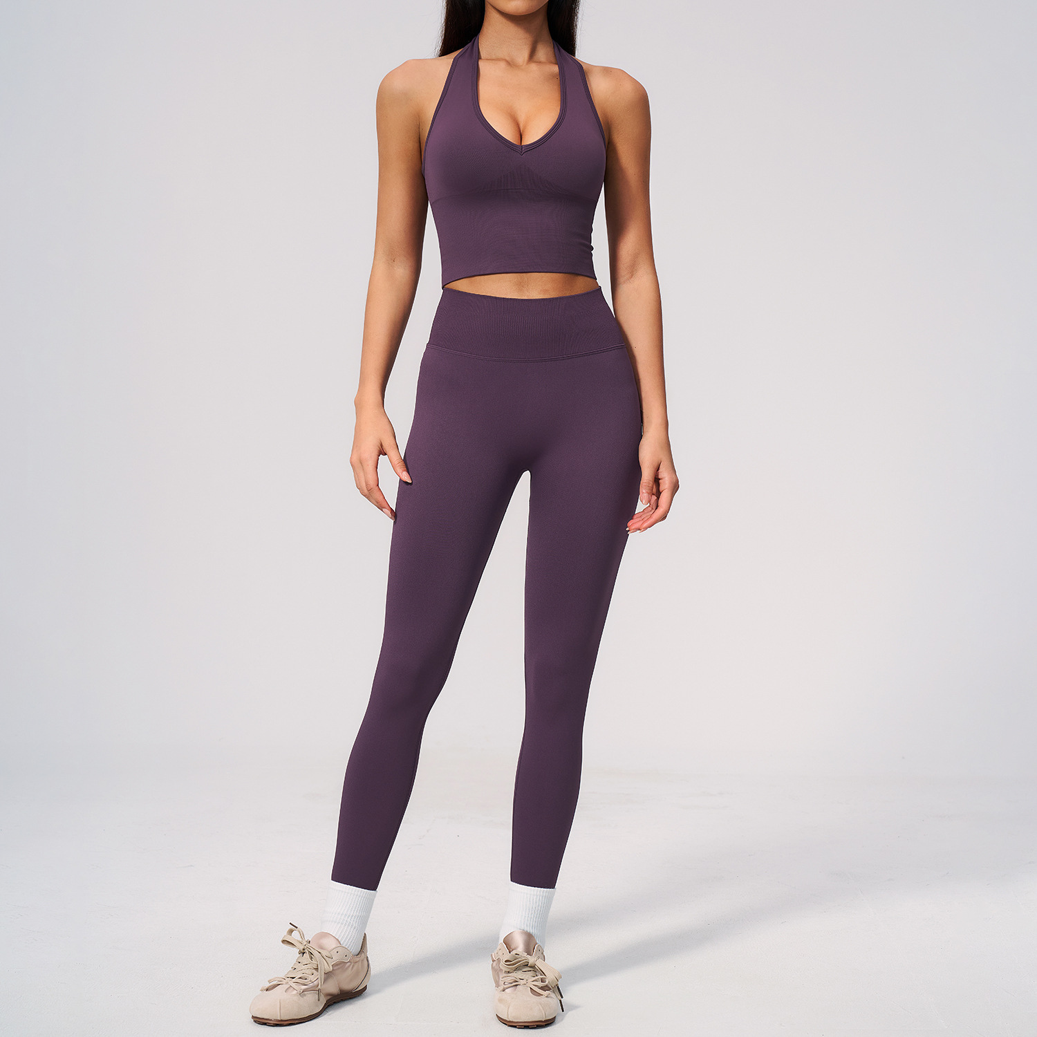 Seamless Yoga Suit 2PCS Women  - Compression Shorts Athletes reseña y precio