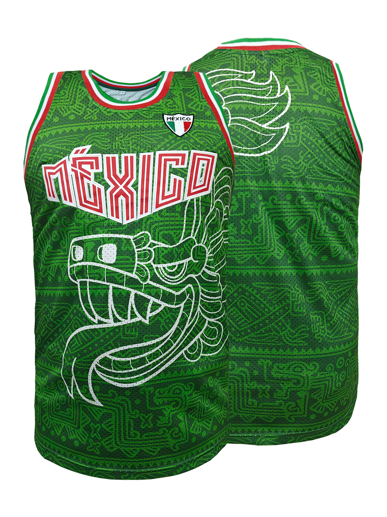 Mexico Embroidered Basketball  - Sleeveless Undershirt reseña y precio