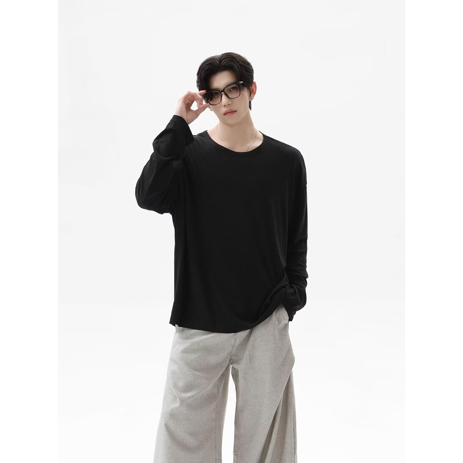 2026 Autumn New Texture Long S - Undershirt Crew Neck reseña y precio