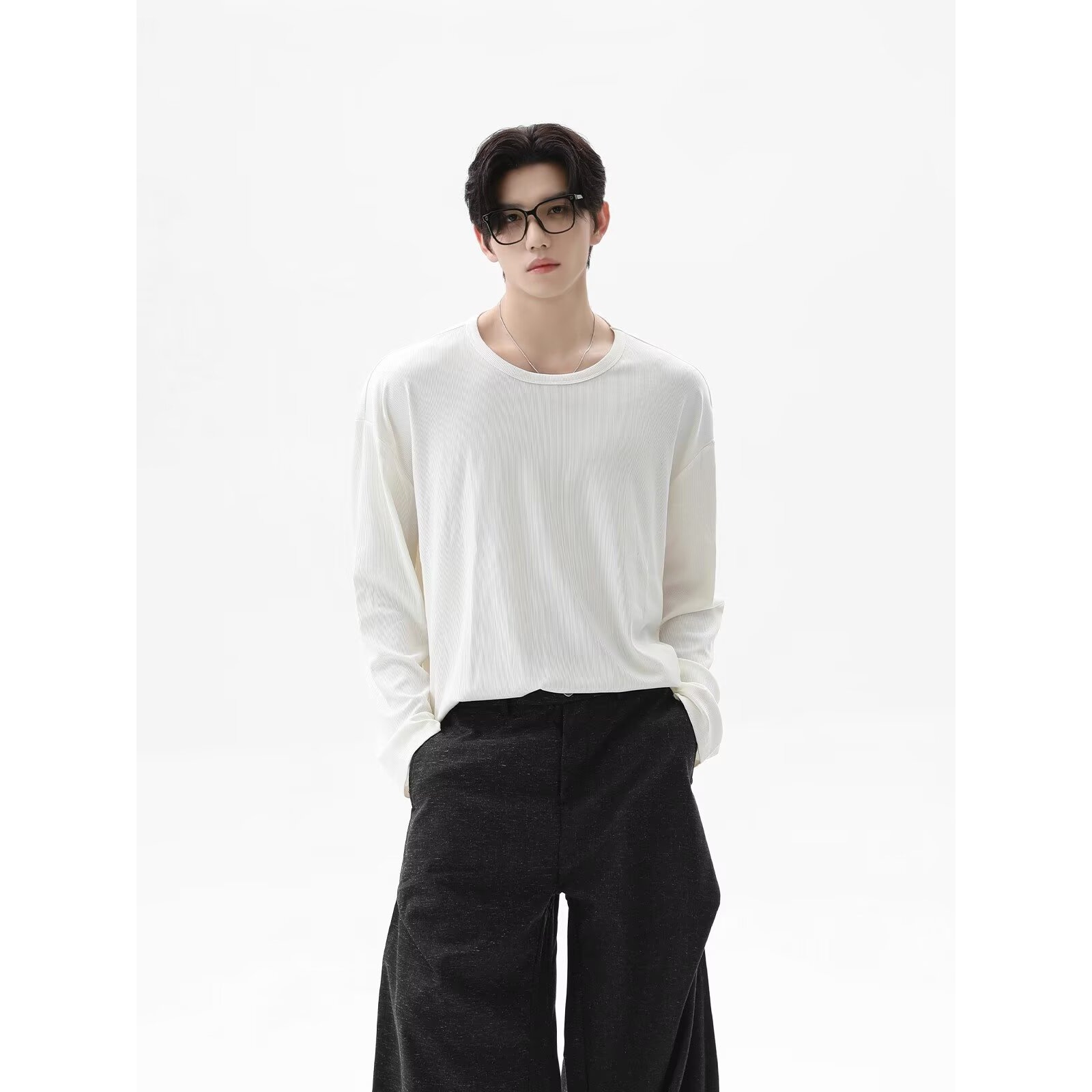 2026 Autumn New Texture Long S - Undershirt Crew Neck reseña y precio