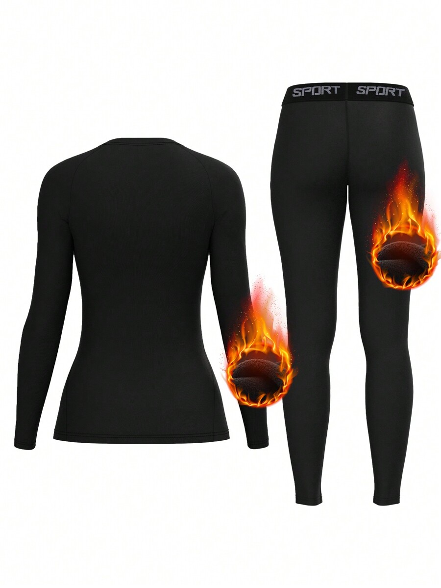 Women Fleece Thermal Underwear - Base Layer Top reseña y precio