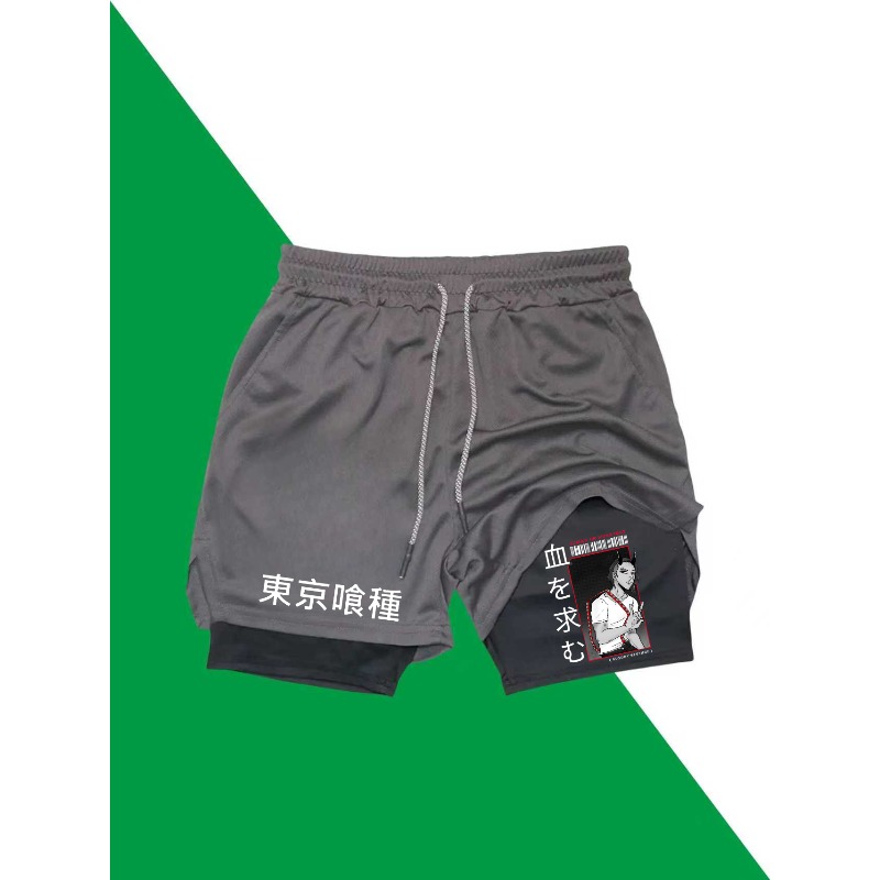Tokyo Ghoul Print 2in1 Running - Compression Shorts Athletes reseña y precio