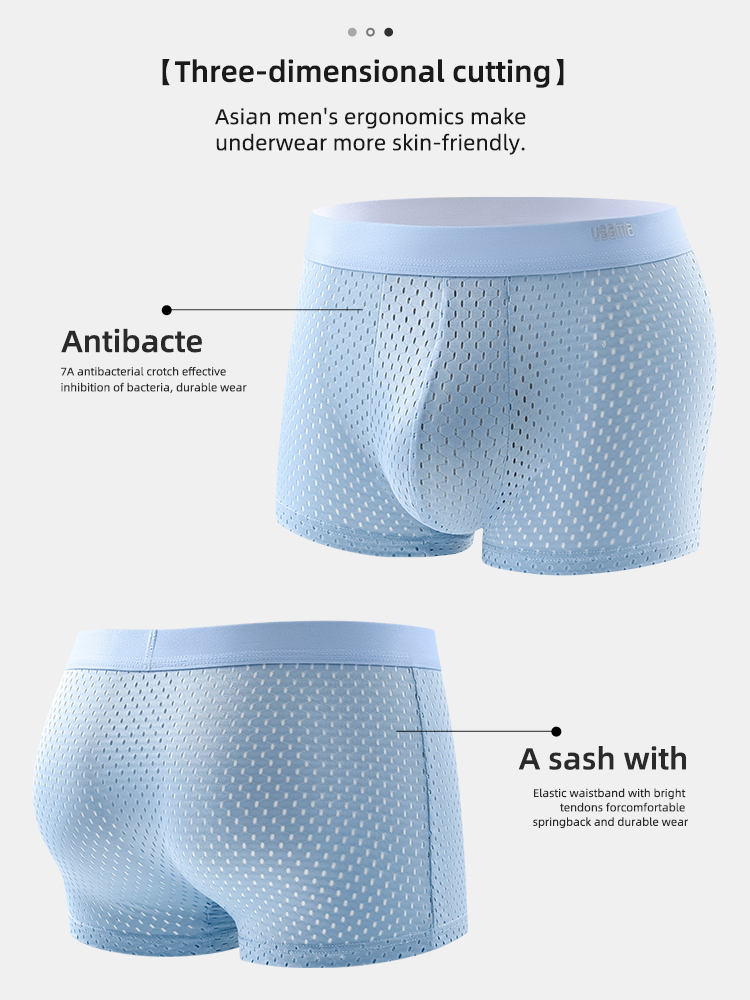4pcs Men's Boxer Shorts Ice Si - Multi Pack Underwear reseña y precio