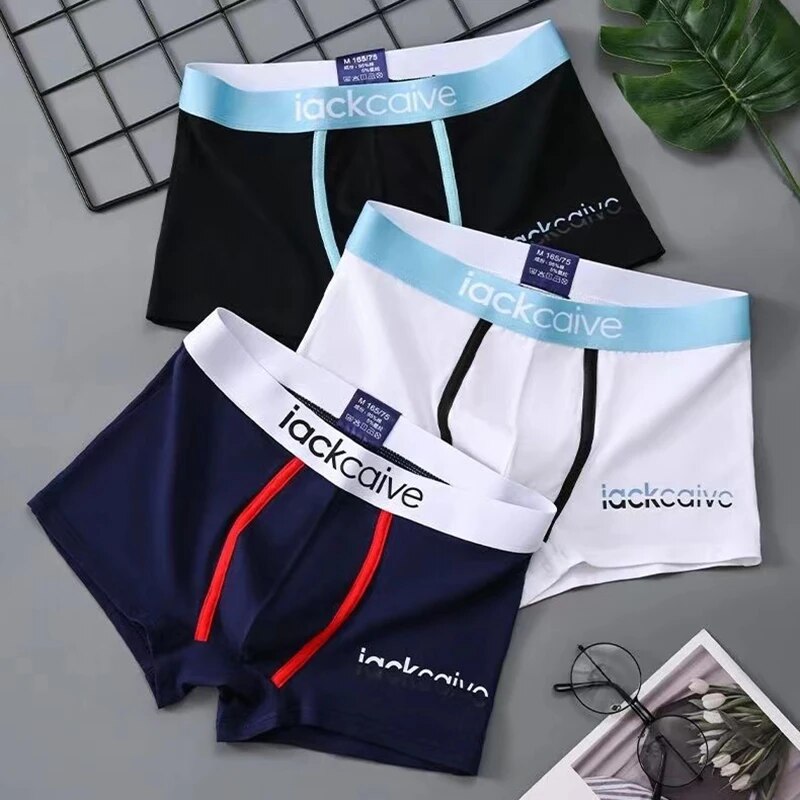 3Pcs Male Panties Cotton Men's - Boxer Brief Pack Cotton reseña y precio