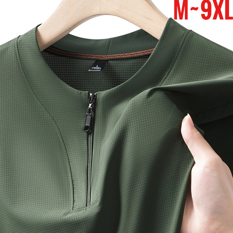 Big Size 9XL Men's Ice Silk He - T Shirt Tight Fit reseña y precio