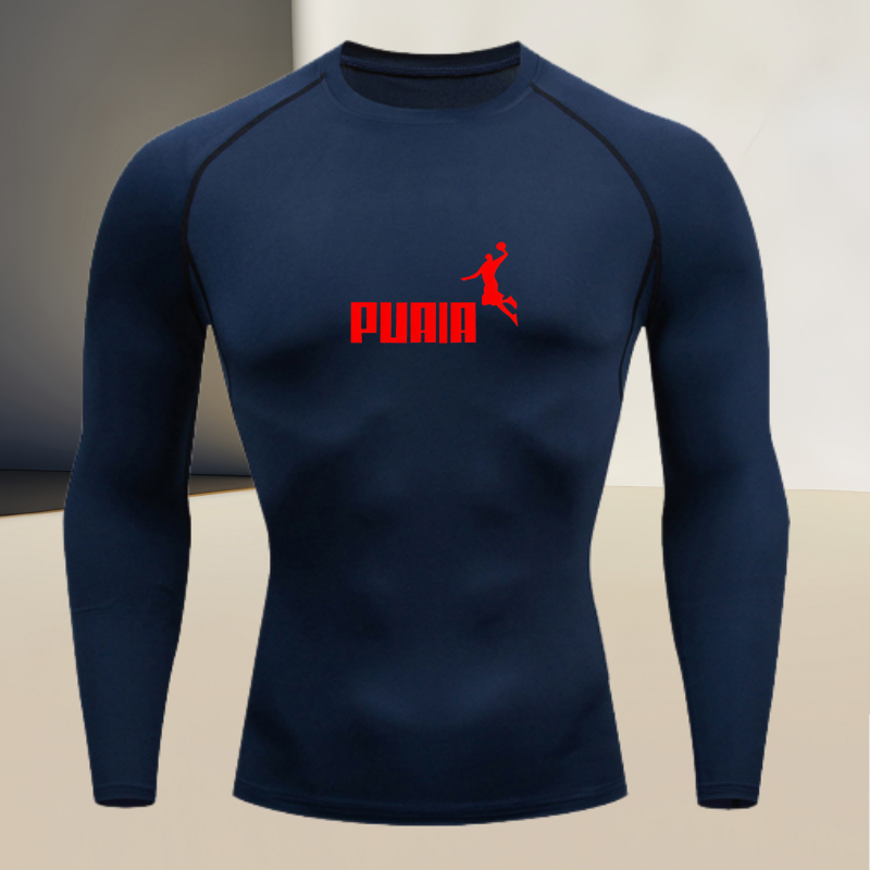 Men's long sleeved round neck  - T Shirt Tight Fit reseña y precio