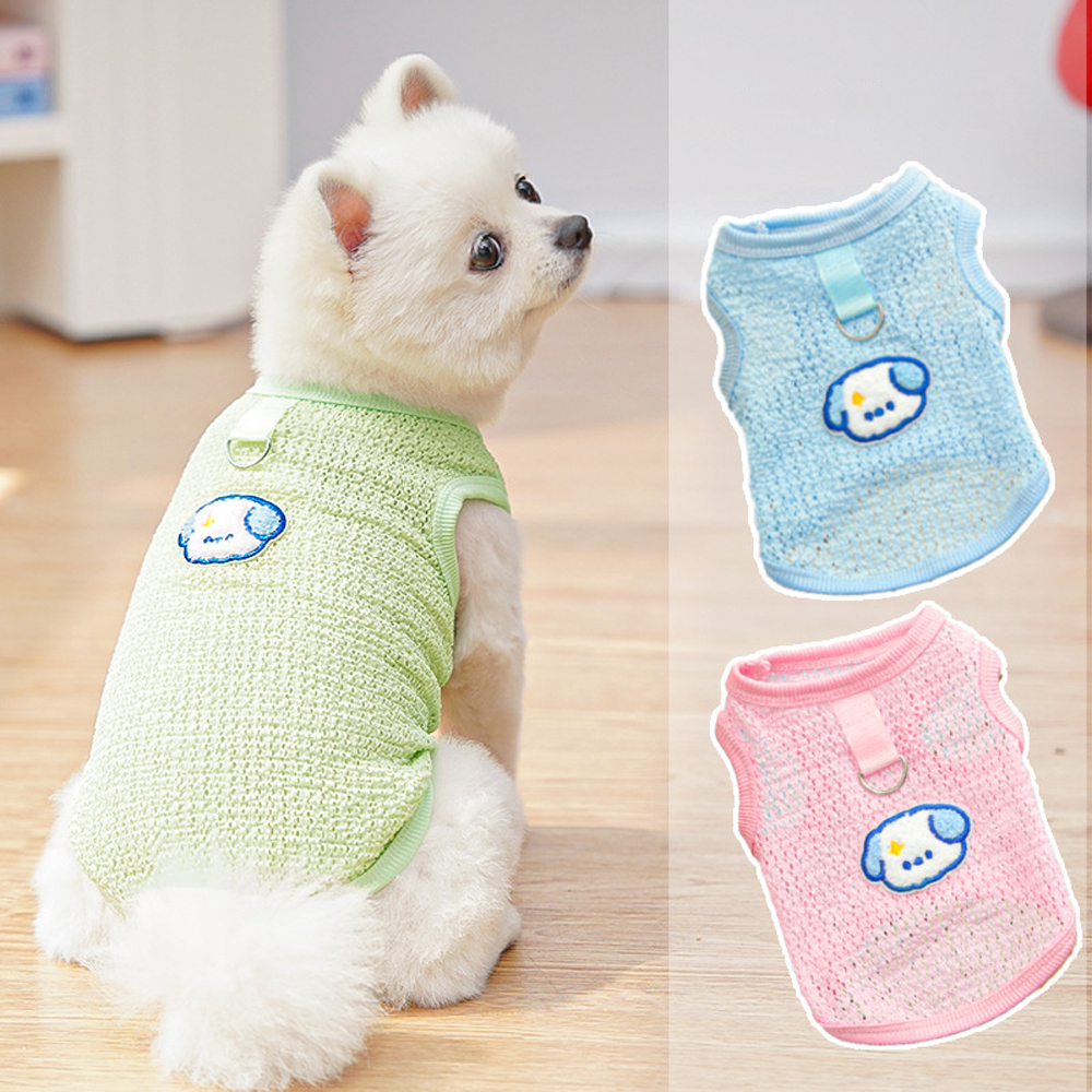 Cute Dog Cooling Vest Solid Br - Sleeveless Undershirt reseña y precio