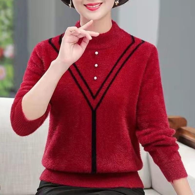 Women's Autumn Winter Solid Fl - Undershirt Crew Neck reseña y precio