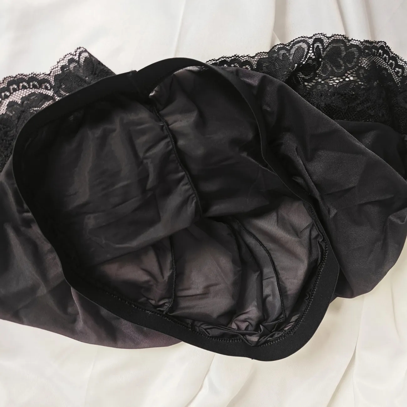 Sexy Man's Glossy Lace Hem Sho - Pouch Boxer Pouch reseña y precio