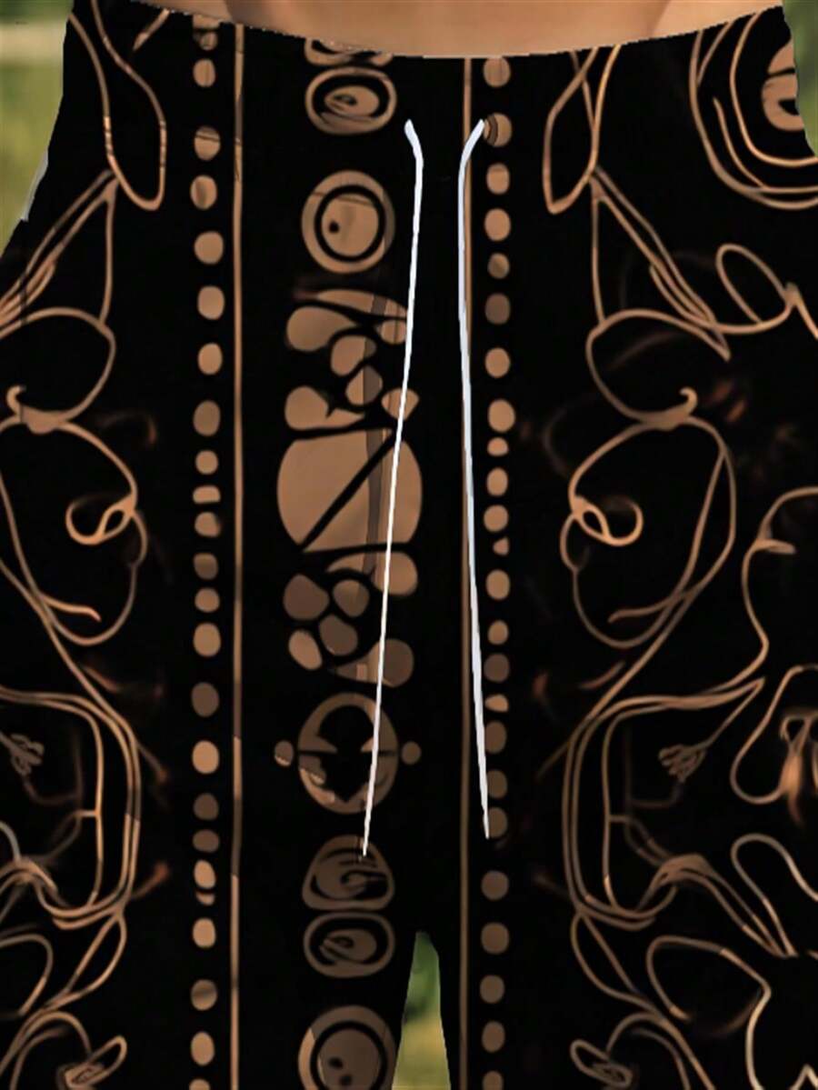 Mens Abstract Geometric Print  - Trunk Breathable Men reseña y precio