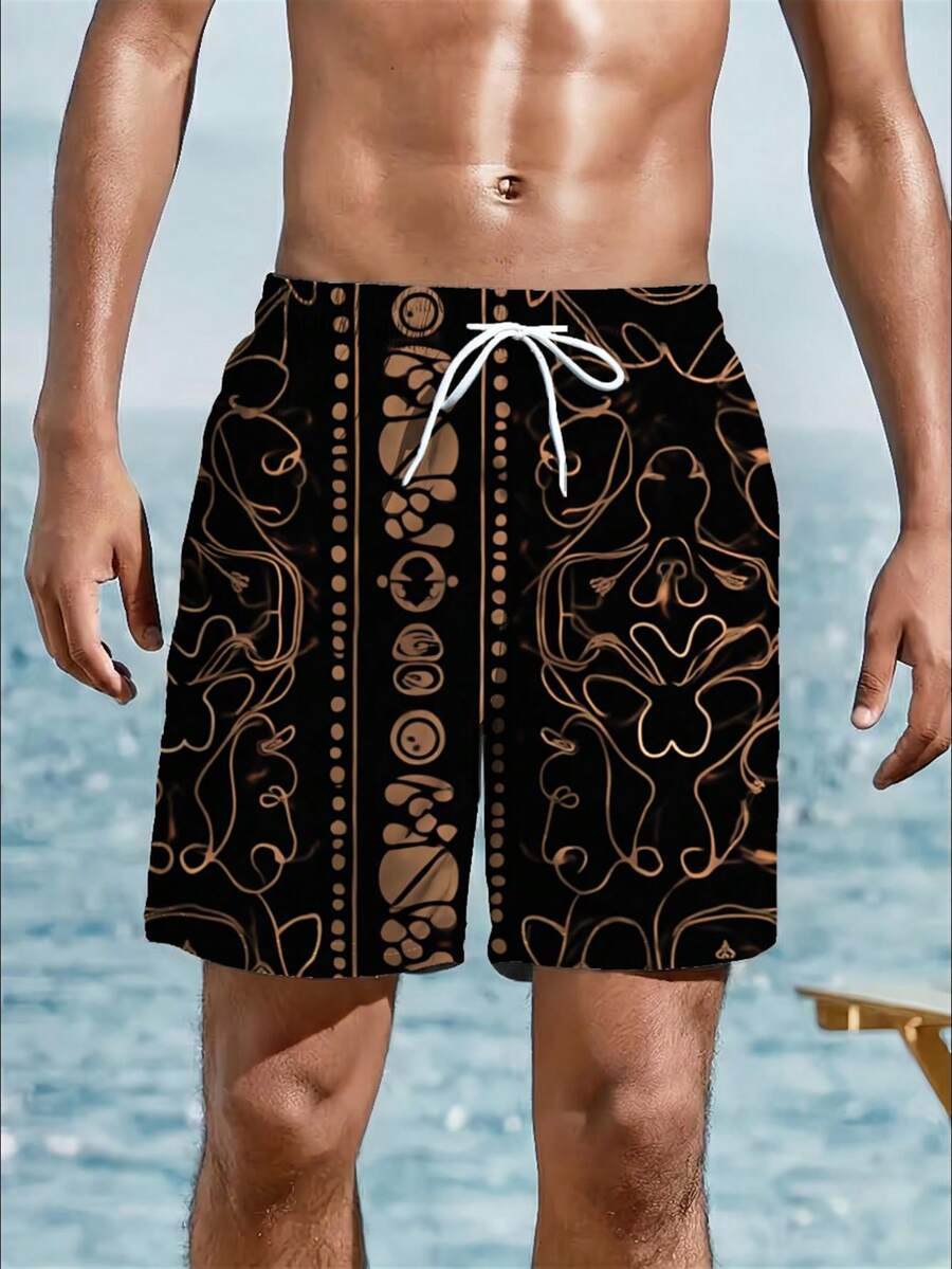 Mens Abstract Geometric Print  - Trunk Breathable Men reseña y precio