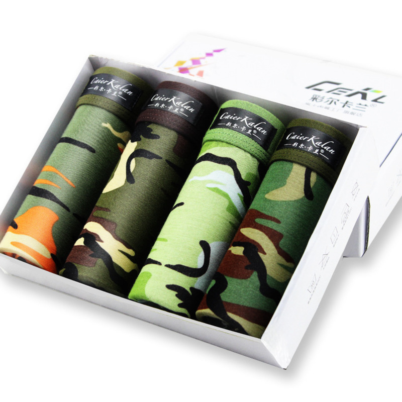 4pcs/lot Camouflage Boxer Men  - Multi Pack Underwear reseña y precio