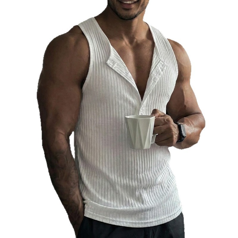 Sporty Tank Top Solid Color Cr - Tank Top Ribbed reseña y precio
