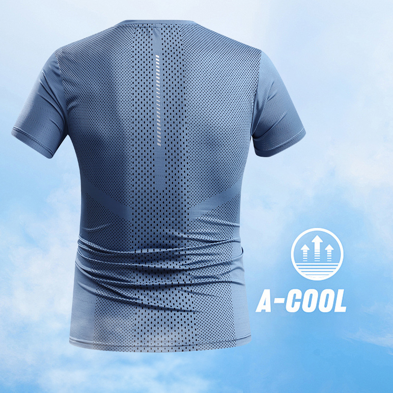 Men Summer Sports T-shirt Quic - T Shirt Tight Fit reseña y precio