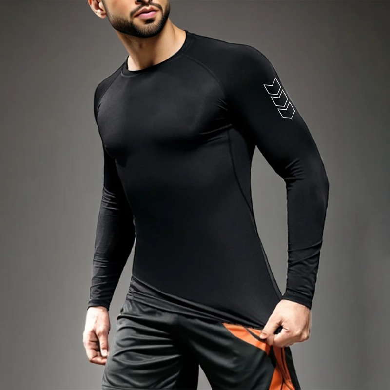 Men Compression Long Sleeve Sh - Base Layer Top reseña y precio